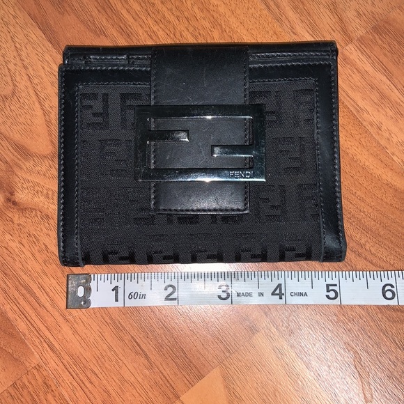 Authentic Fendi Zucca FF Logo Compact Wallet - Picture 11 of 14